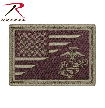 US Flag / USMC Eagle, Globe and Anchor Morale Patch