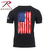 Distressed US Flag Athletic Fit T-Shirt