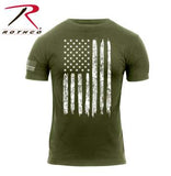 Distressed US Flag Athletic Fit T-Shirt