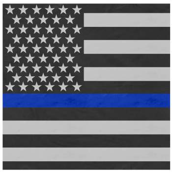 Thin Blue Line Flag Bandana