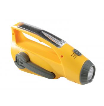 Solar/Wind Up Flashlight with Radio