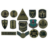 Subdued Military Assorted Military Patches