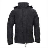 Tactical Hard Shell Waterproof Jacket - Black