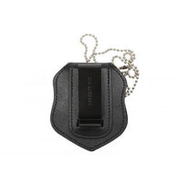 NYPD Style Leather Badge Holder With Clip