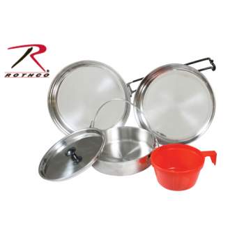 5 Piece Stainless Steel Mess Kit