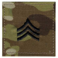 Official U.S. Made Embroidered Rank Insignia - Sergeant