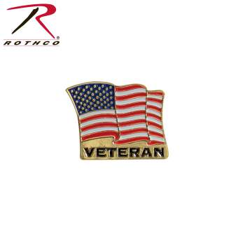 Veteran US Flag Pin