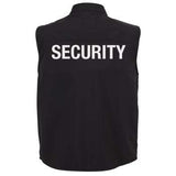 Concealed Carry Soft Shell Security Vest - Black