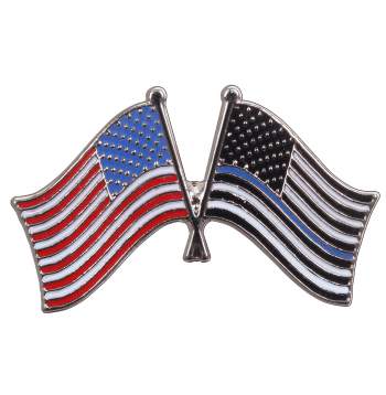 Thin Blue Line US Flag Pin