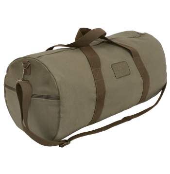 Two-Tone Shoulder Duffle With Loop Patch