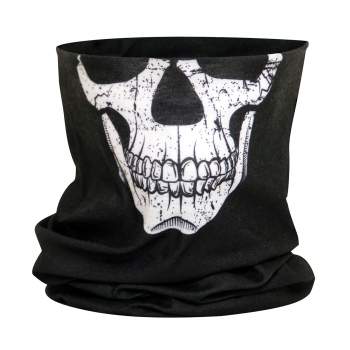 Multi-Use Neck Gaiter and Face Covering Tactical Wrap - Skull Print