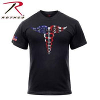 Medical Symbol (Caduceus) T-Shirt - Black