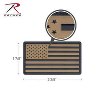 PVC US Flag Patch With Hook Back