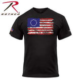 Colonial Betsy Ross Flag T-Shirt - Black