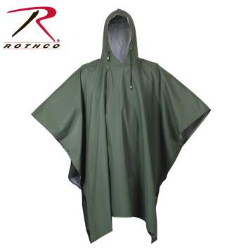 Rubberized Rainwear Poncho