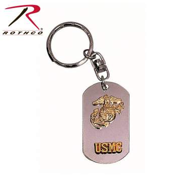 USMC Dog Tag Key Chain