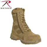8" Forced Entry Composite Toe AR 670-1 Coyote Brown Side Zip Tactical Boot