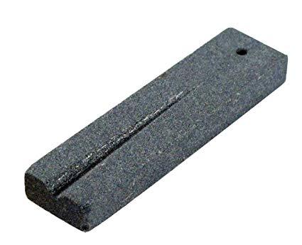 FISHING HOOK SHARPENING STONE WITH ANGLED GROOVE