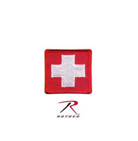 White Cross Red Morale Patch