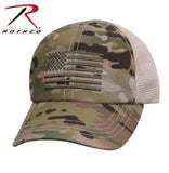 Tactical Mesh Back Cap With Embroidered US Flag