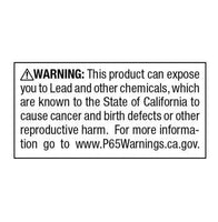 California Prop 65 Chemical Warning Labels